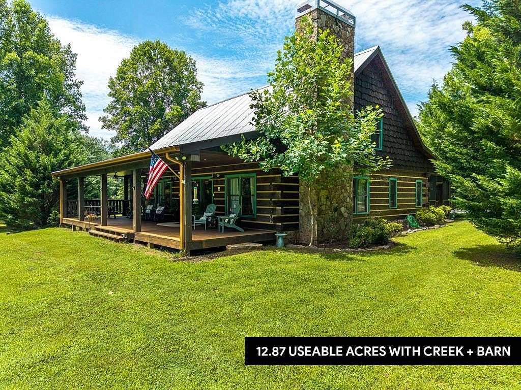 12.9 Acres of Recreational Land with Home for Sale in Mineral Bluff, Georgia