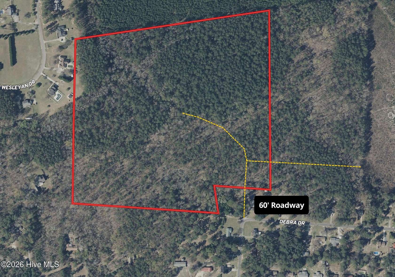 44.2 Acres of Land for Sale in Laurinburg, North Carolina