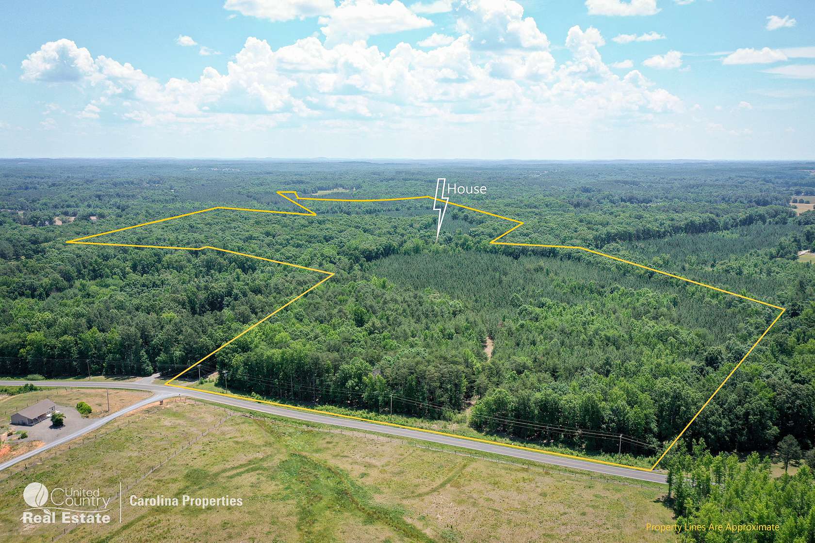 106 Acres of Land with Home for Sale in Gold Hill, North Carolina