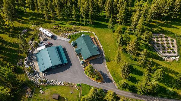 9.33 Acres of Land with Home for Sale in Kalispell, Montana