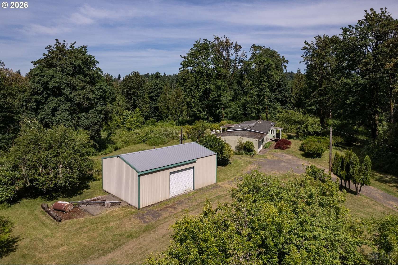 20 Acres of Land with Home for Sale in Deer Island, Oregon