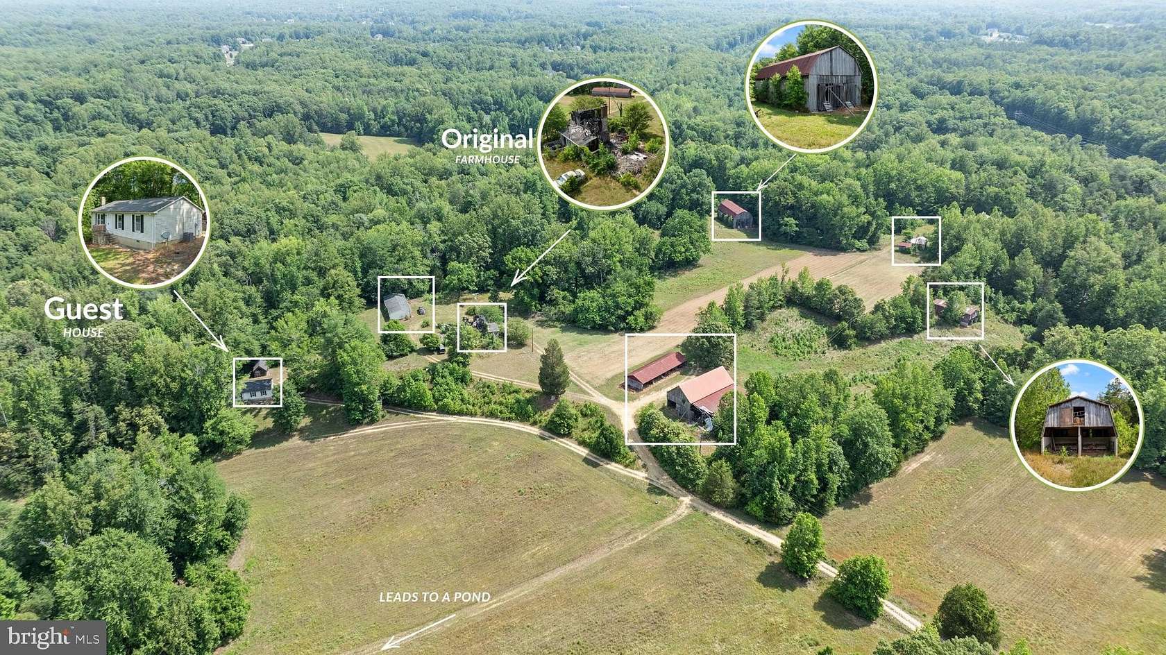93.5 Acres of Land with Home for Sale in Hughesville, Maryland