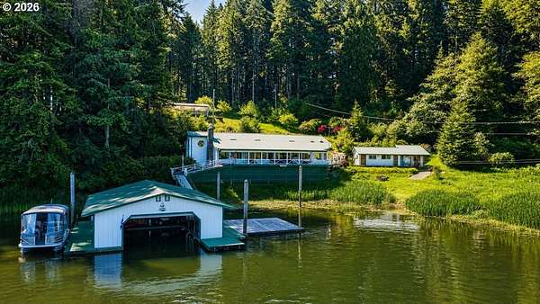1.8 Acres of Land with Home for Sale in Lakeside, Oregon