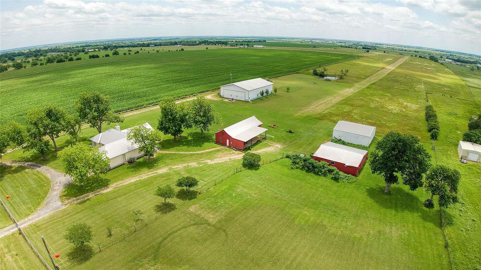 43.7 Acres of Agricultural Land with Home for Sale in Taylor, Texas
