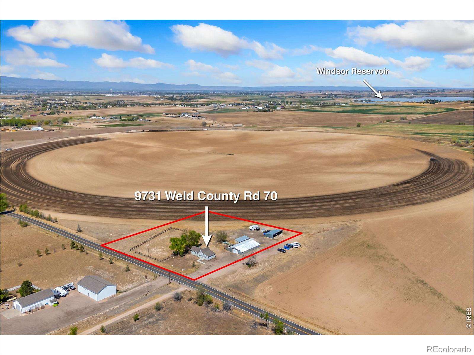 4 Acres of Land with Home for Sale in Windsor, Colorado