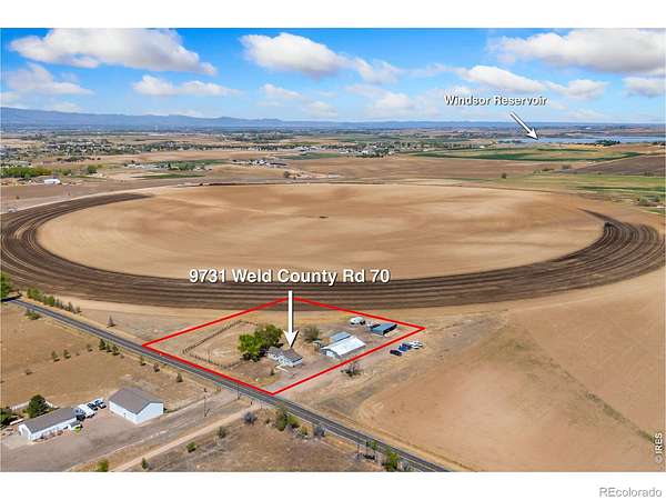 4 Acres of Land with Home for Sale in Windsor, Colorado
