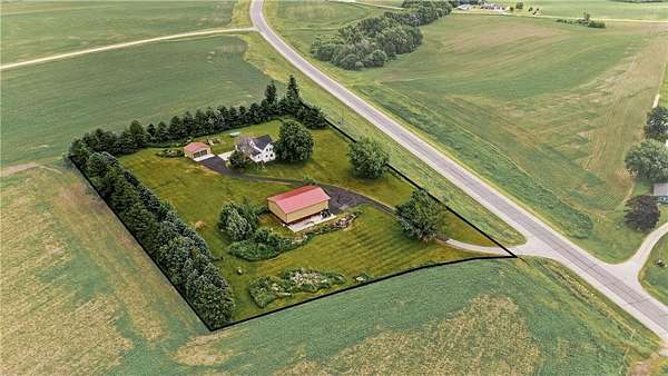 3.46 Acres of Land with Home for Sale in Zumbrota, Minnesota