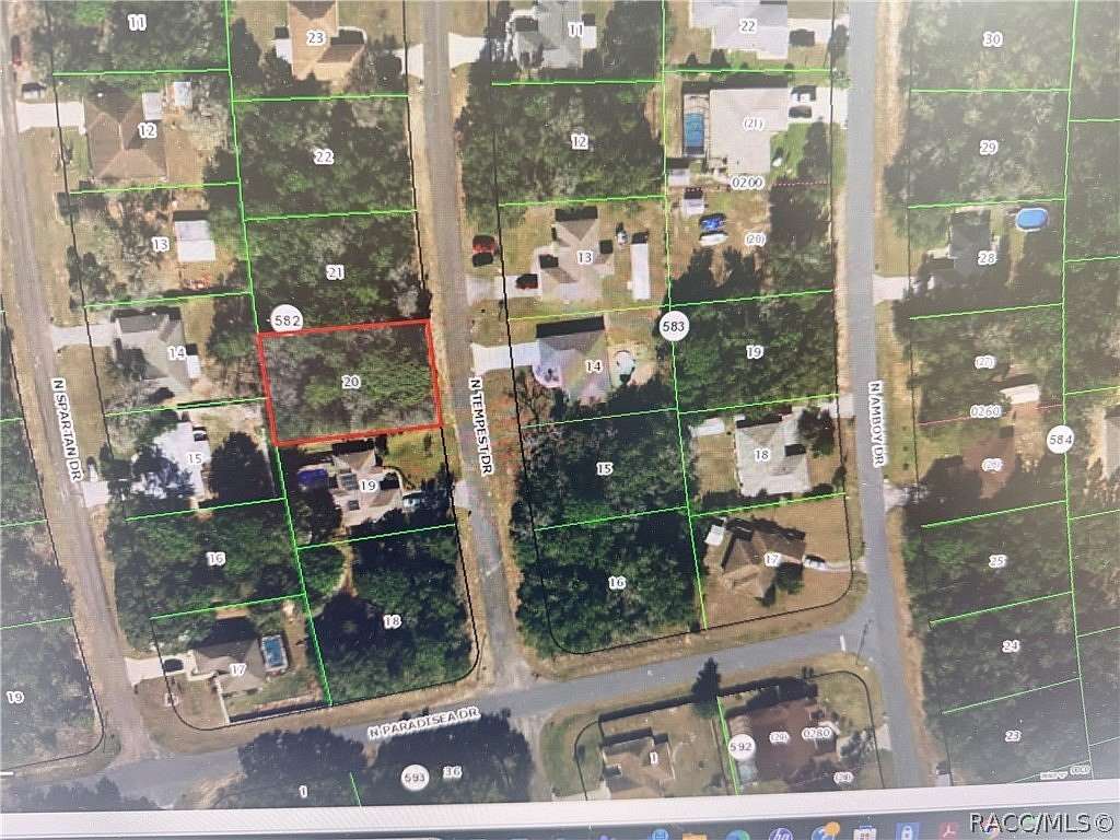 0.23 Acres of Residential Land for Sale in Citrus Springs, Florida