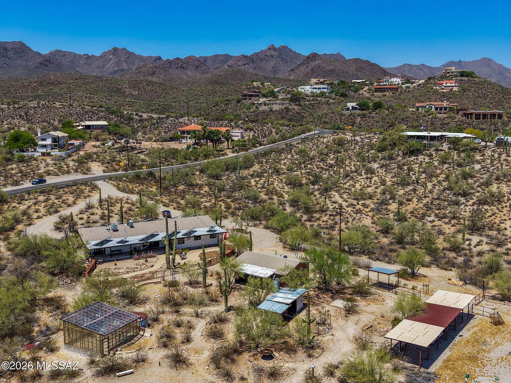3.2 Acres of Land with Home for Sale in Tucson, Arizona