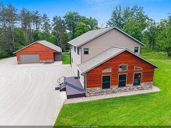 9.78 Acres of Land with Home for Sale in Crivitz, Wisconsin