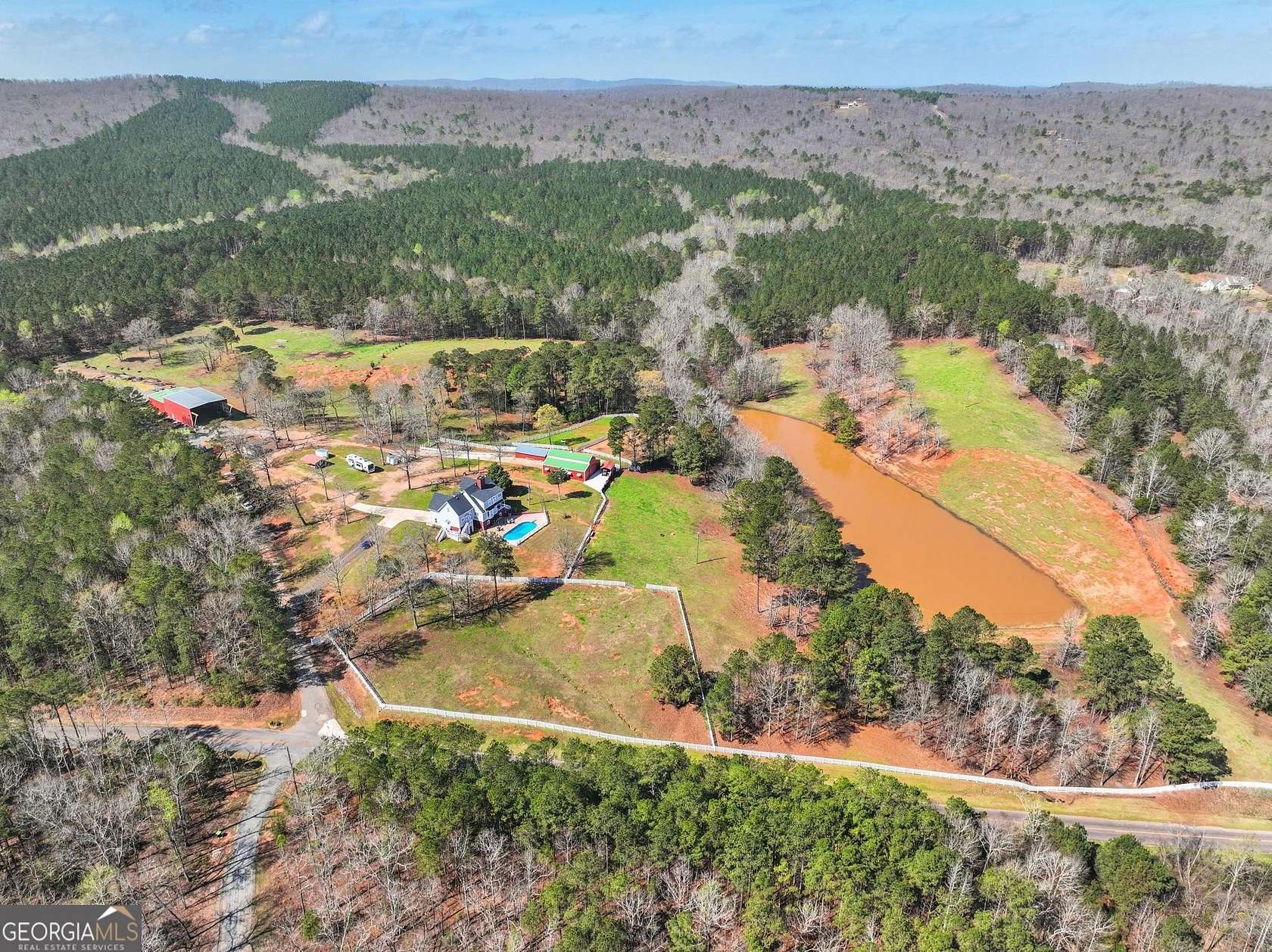 27.2 Acres of Land with Home for Sale in Thomaston, Georgia