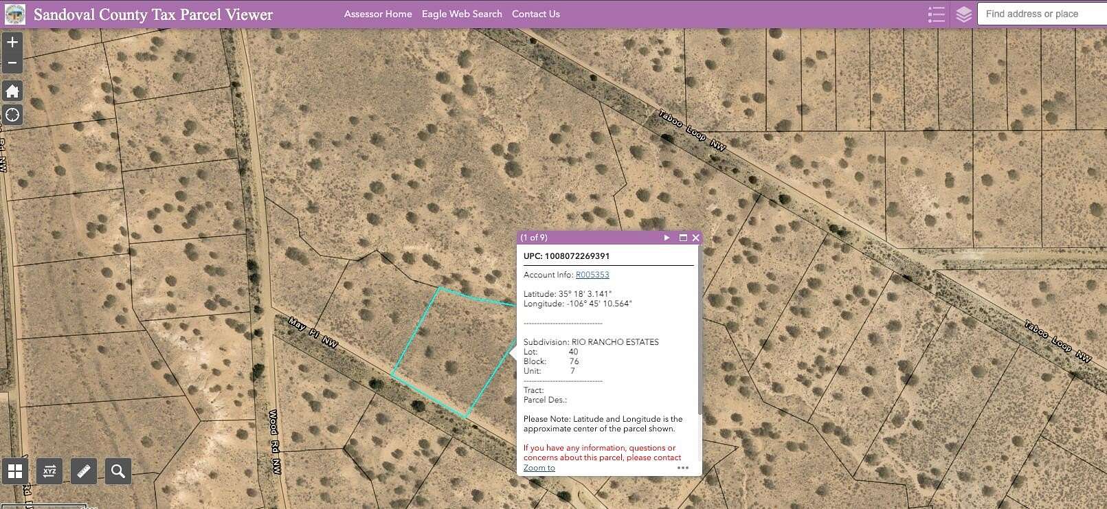 1.25 Acres of Land for Sale in Rio Rancho, New Mexico