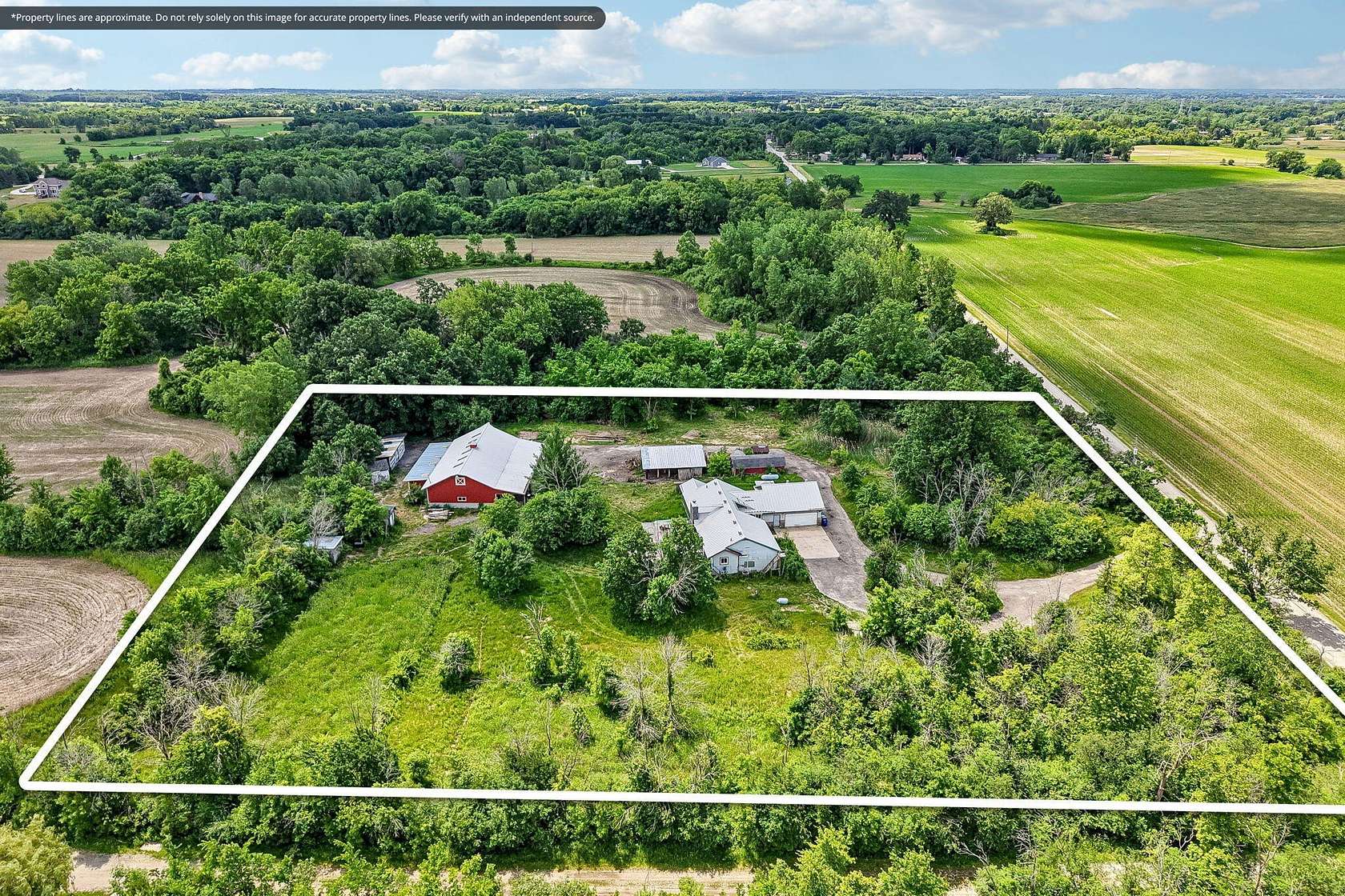 2.89 Acres of Land with Home for Sale in Muskego, Wisconsin