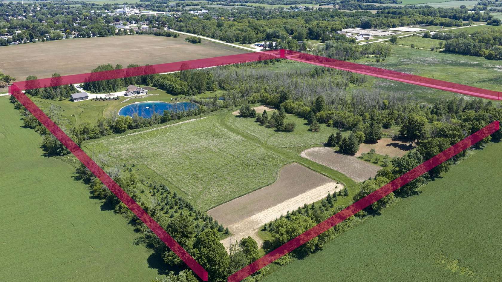 39.3 Acres of Land with Home for Sale in New Holstein, Wisconsin