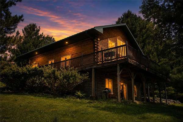 44.2 Acres of Land with Home for Sale in Black Brook Town, Wisconsin