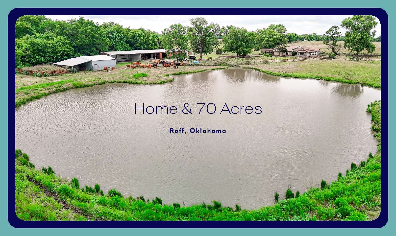 70 Acres of Land with Home for Sale in Roff, Oklahoma