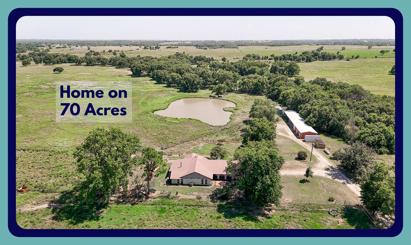 70 Acres of Land with Home for Sale in Roff, Oklahoma