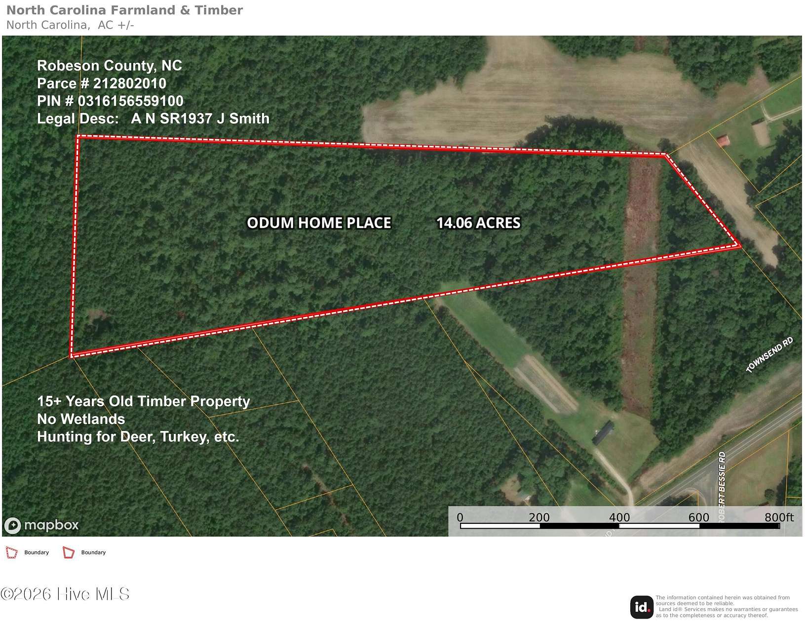 14 Acres of Recreational & Residential Land for Sale in St. Pauls, North Carolina