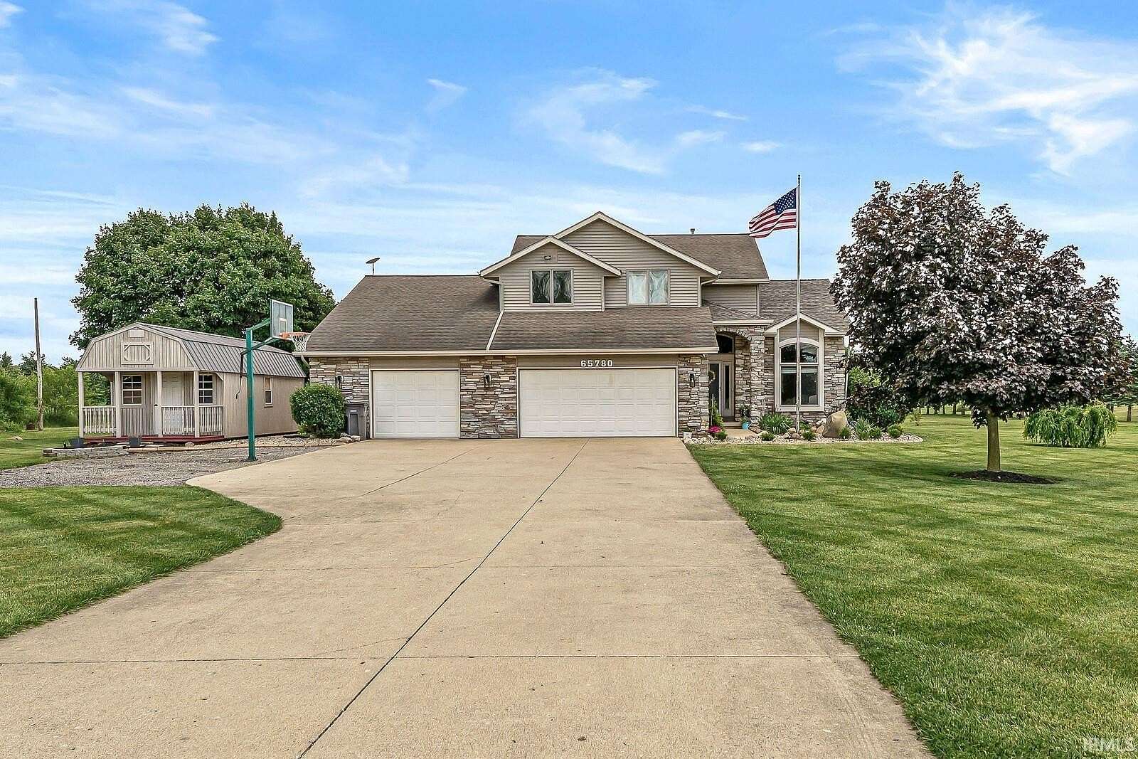 3.82 Acres of Land with Home for Sale in Wakarusa, Indiana