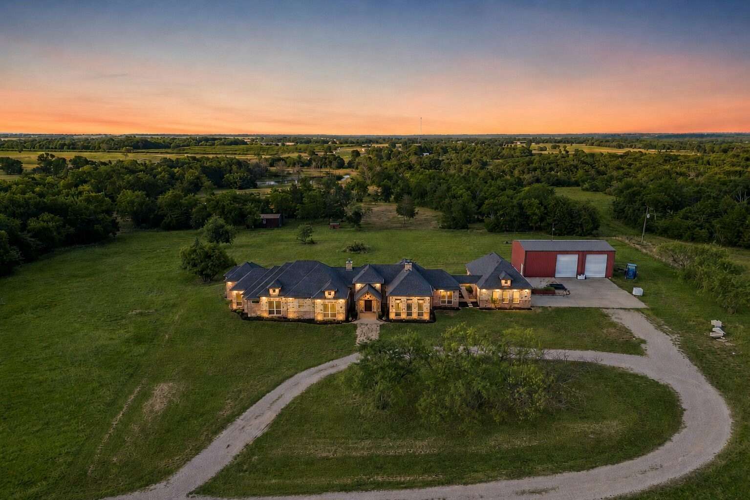 40 Acres of Agricultural Land with Home for Sale in Terrell, Texas