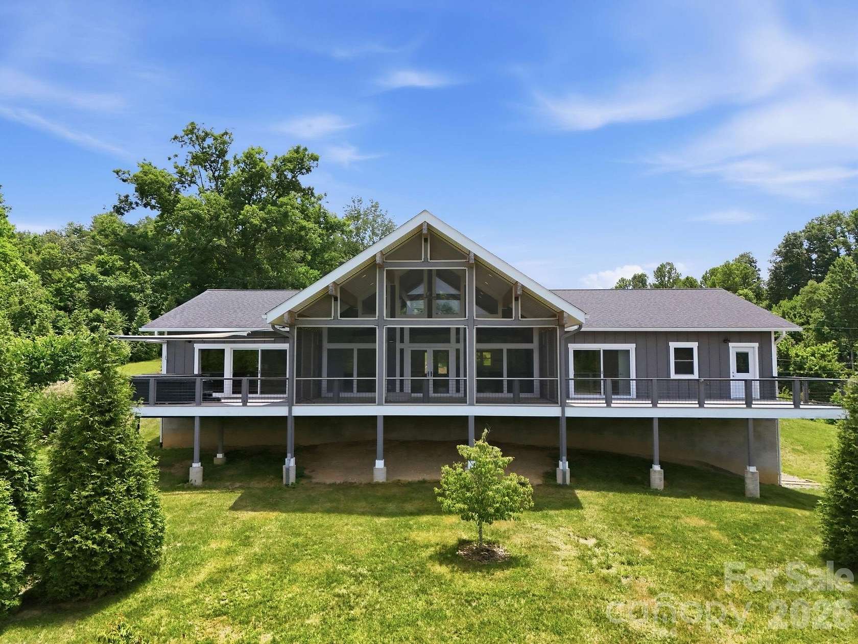 6.22 Acres of Land with Home for Sale in Weaverville, North Carolina