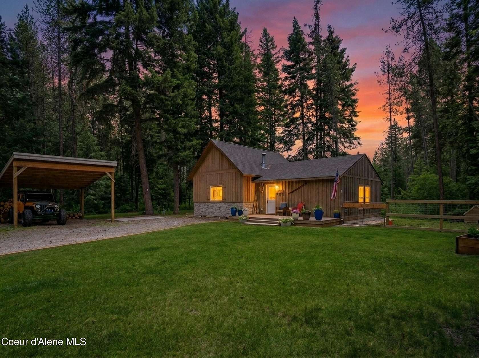 9.78 Acres of Land with Home for Sale in Athol, Idaho