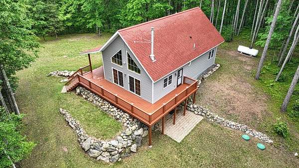 5.3 Acres of Land with Home for Sale in Hazelhurst, Wisconsin