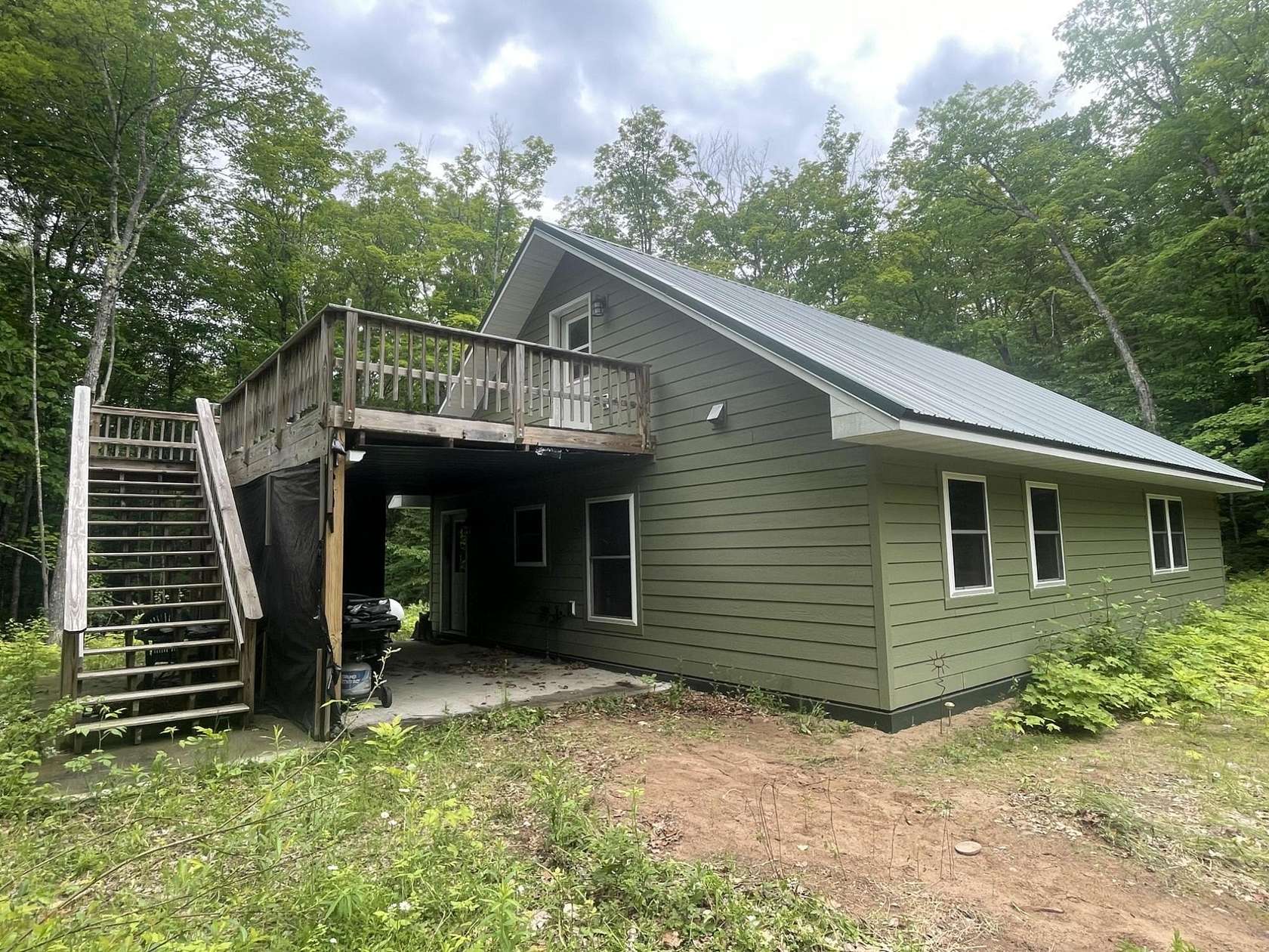 21 Acres of Recreational Land with Home for Sale in Mellen, Wisconsin