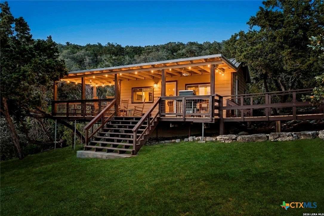 11.8 Acres of Land with Home for Lease in Lakehills, Texas
