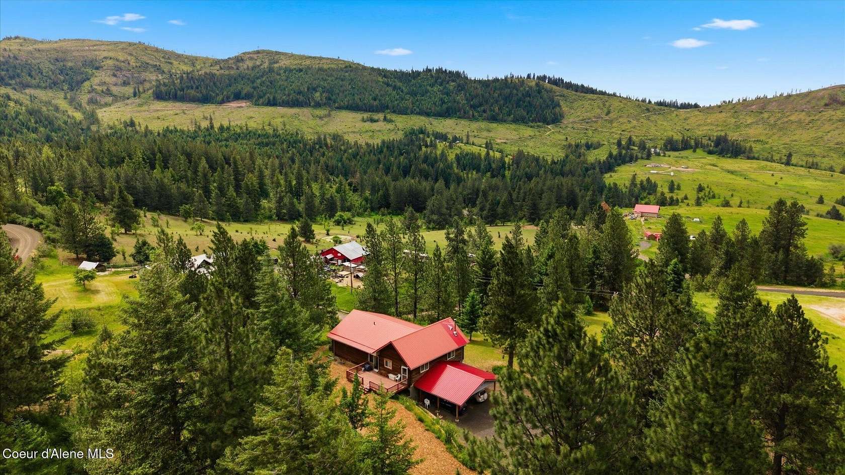 6.76 Acres of Land with Home for Sale in Plummer, Idaho
