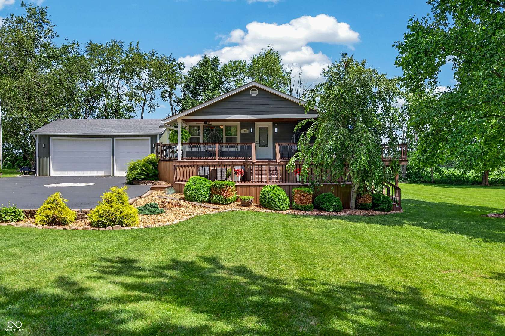 1.5 Acres of Land with Home for Sale in Trafalgar, Indiana