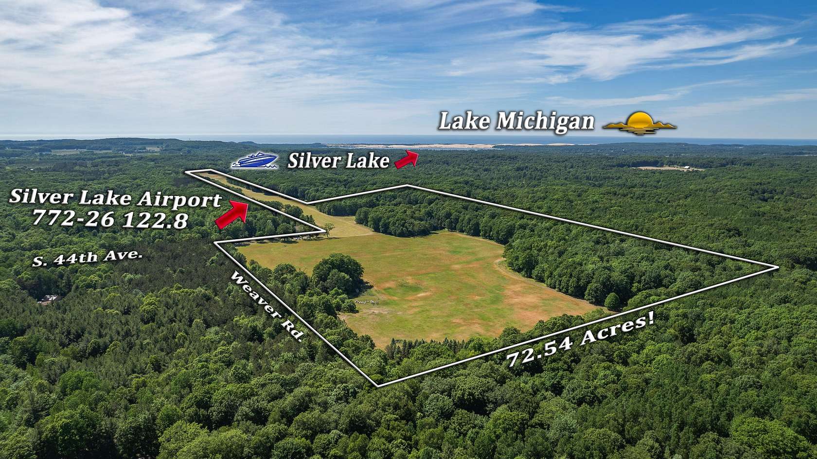 72.5 Acres of Recreational Land for Sale in Shelby, Michigan