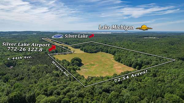 72.5 Acres of Recreational Land for Sale in Shelby, Michigan