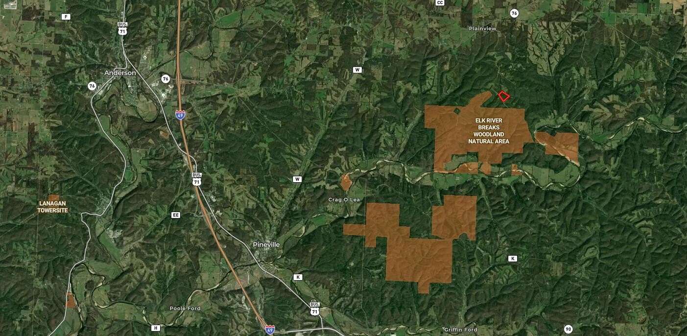 14.1 Acres of Land for Sale in Anderson, Missouri