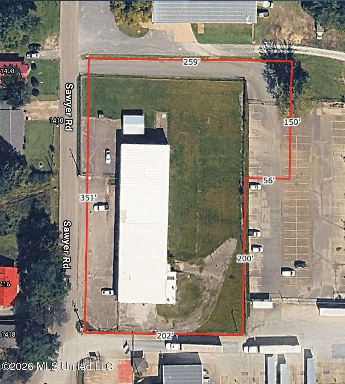 1.57 Acres of Commercial Land for Sale in Corinth, Mississippi