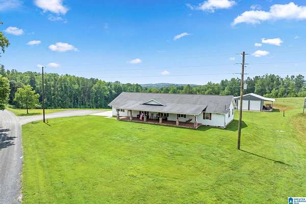 11.9 Acres of Land with Home for Sale in Wadley, Alabama