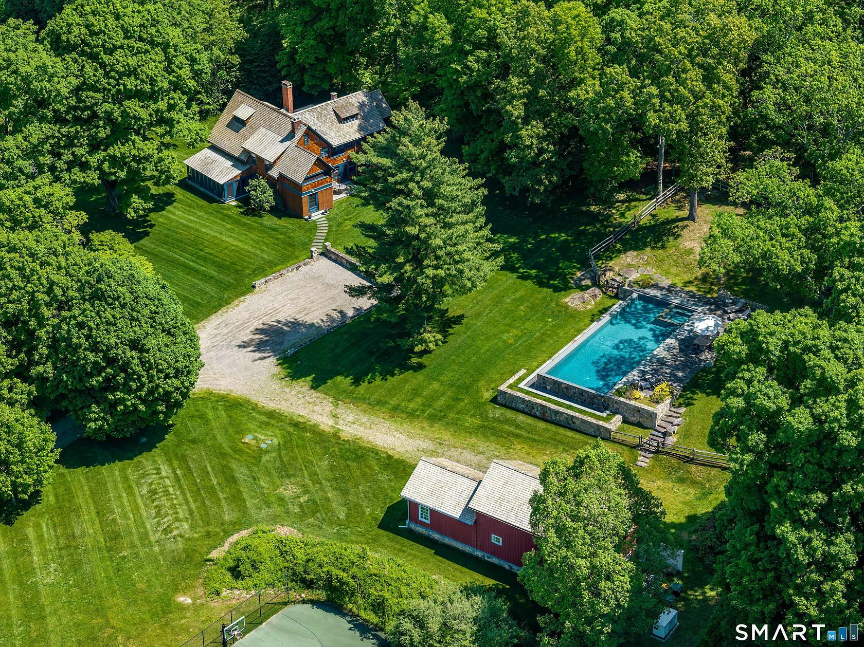 18.2 Acres of Land with Home for Lease in Redding, Connecticut