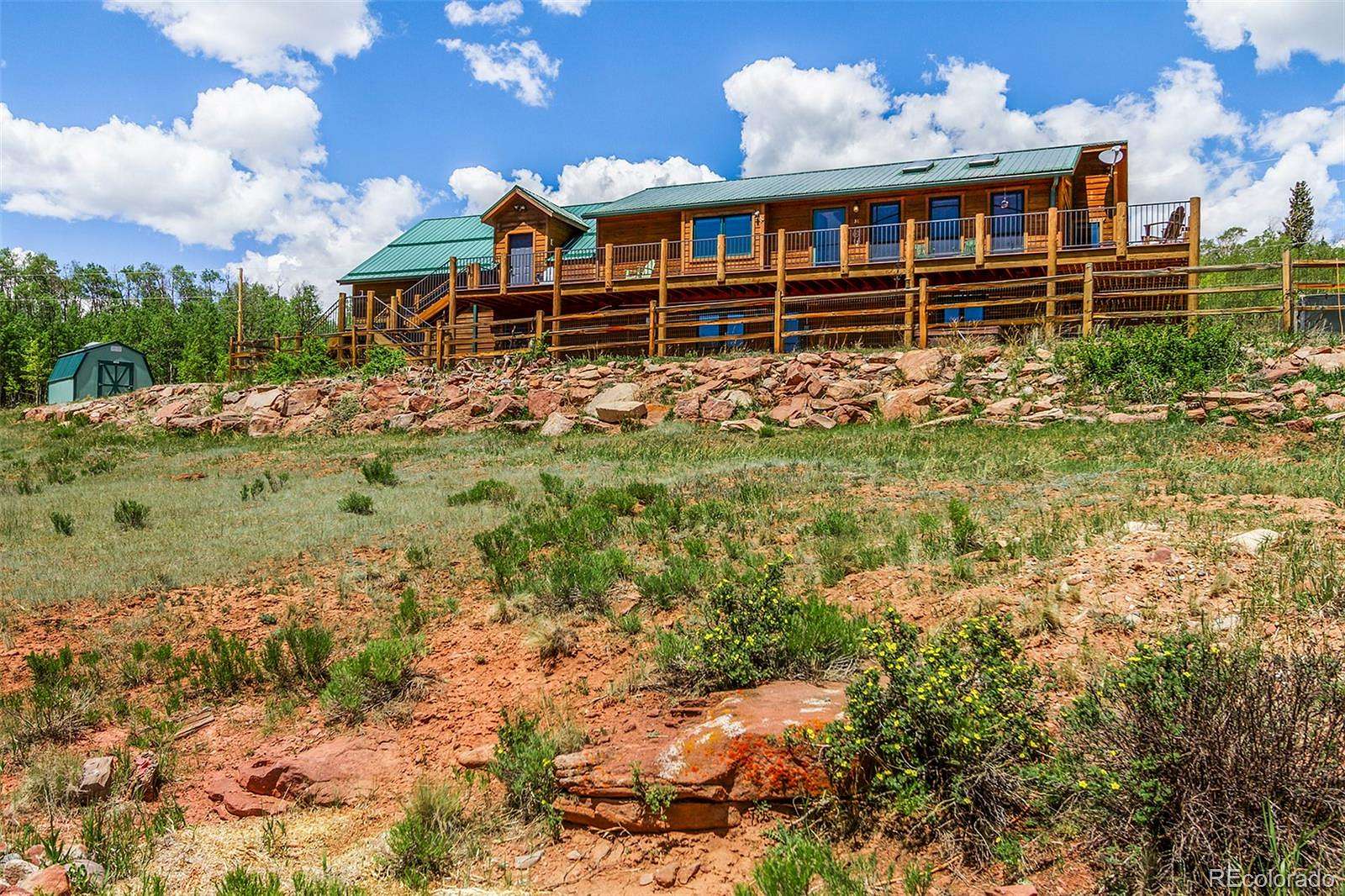 6.85 Acres of Land with Home for Sale in Fairplay, Colorado