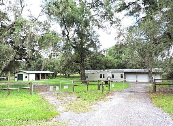 5 Acres of Land with Home for Sale in Brooksville, Florida