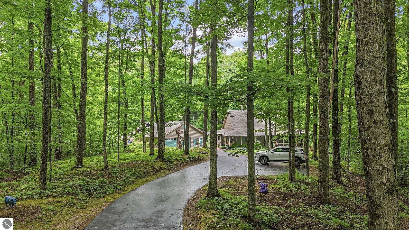 10 Acres of Recreational Land with Home for Sale in Bellaire, Michigan