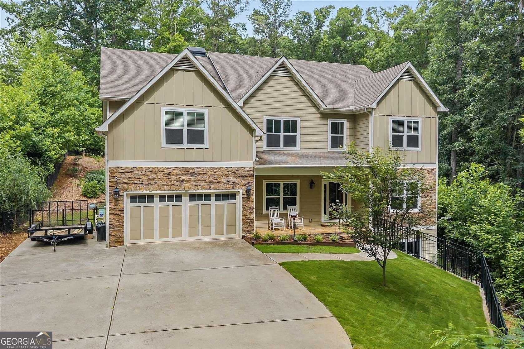 3.88 Acres of Land with Home for Sale in Villa Rica, Georgia