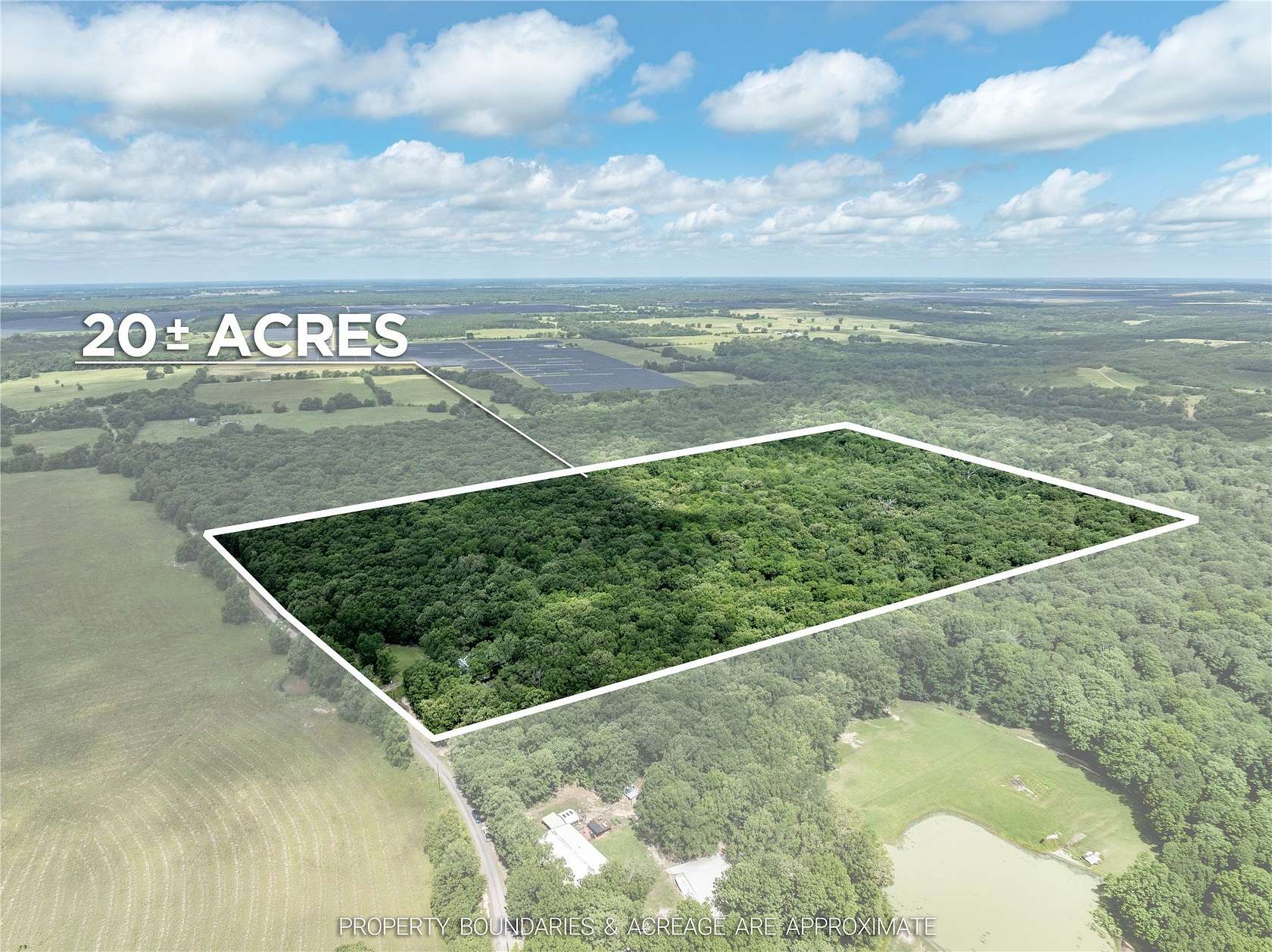 20.1 Acres of Recreational Land with Home for Sale in Bogata, Texas