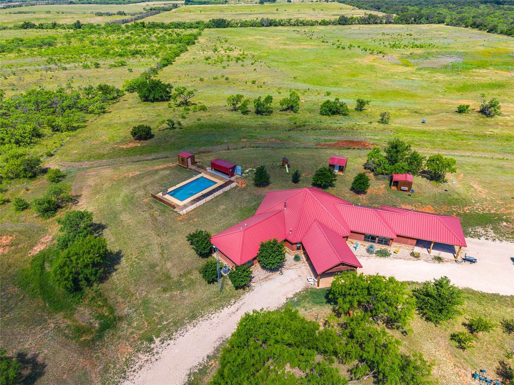 55 Acres of Land with Home for Sale in Novice, Texas