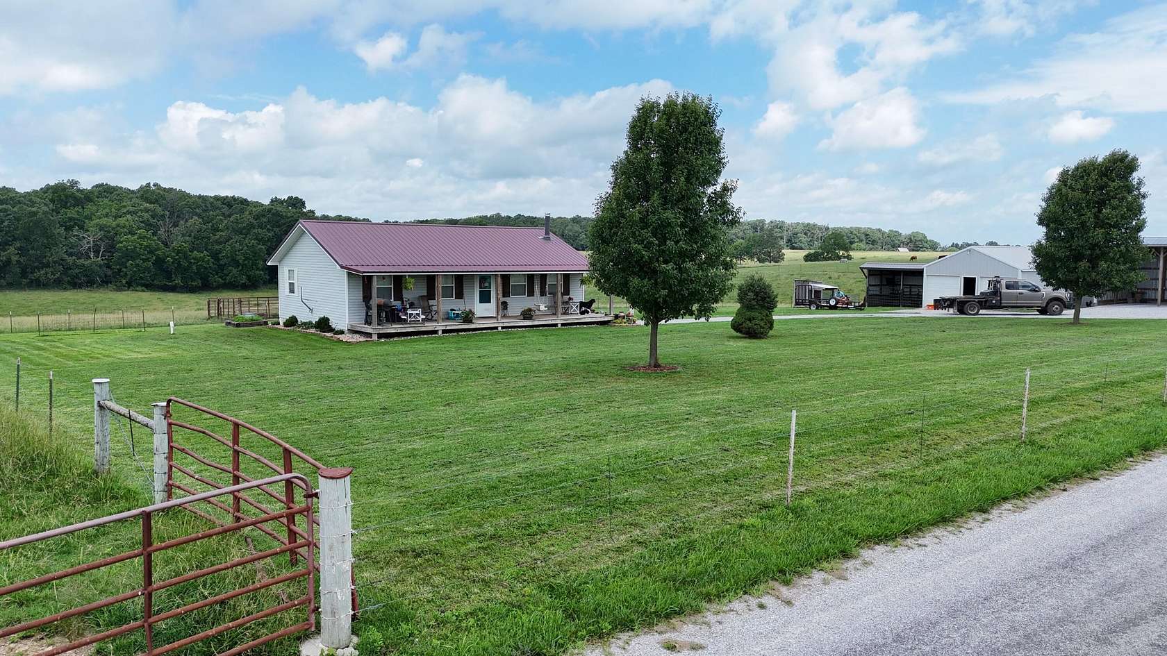25 Acres of Land with Home for Sale in Verona, Missouri