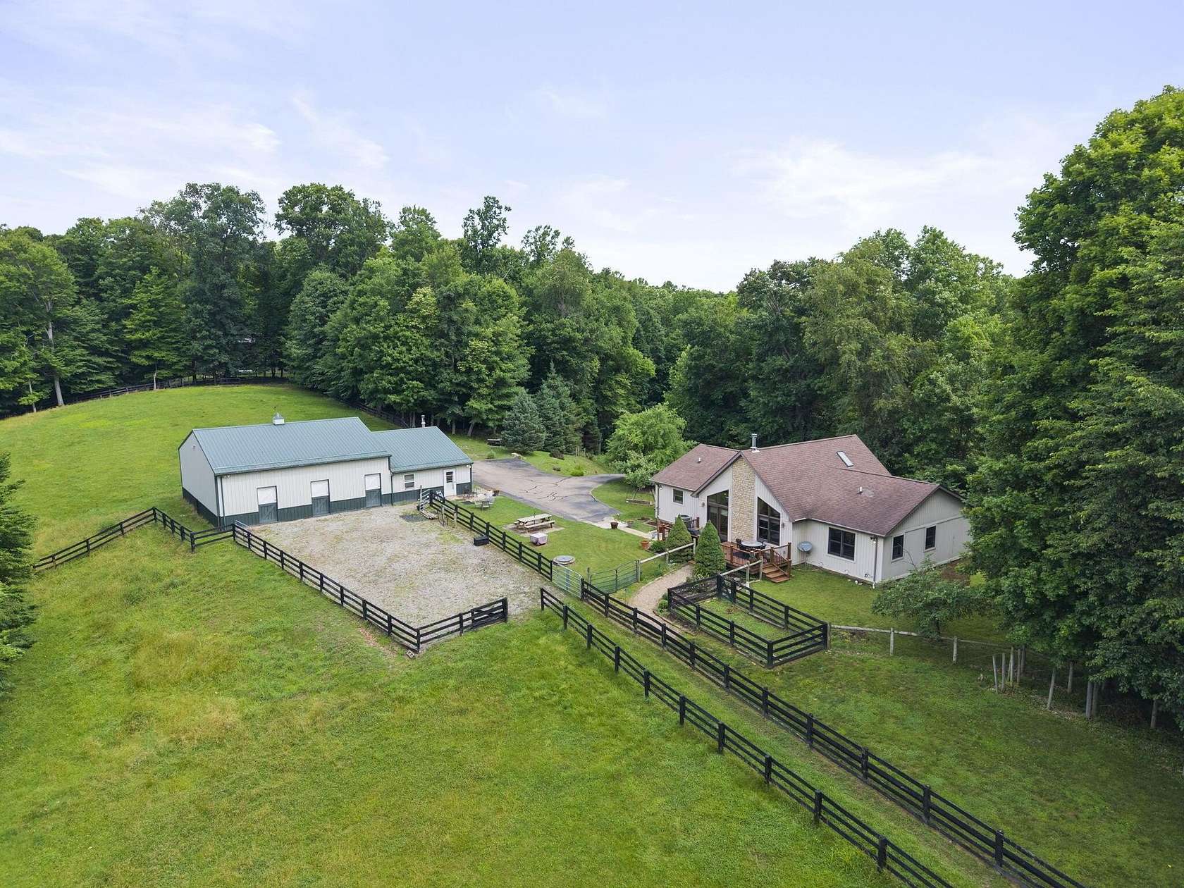 7 Acres of Land with Home for Sale in Sugar Grove, Ohio