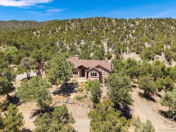 37.8 Acres of Recreational Land with Home for Sale in Coaldale, Colorado