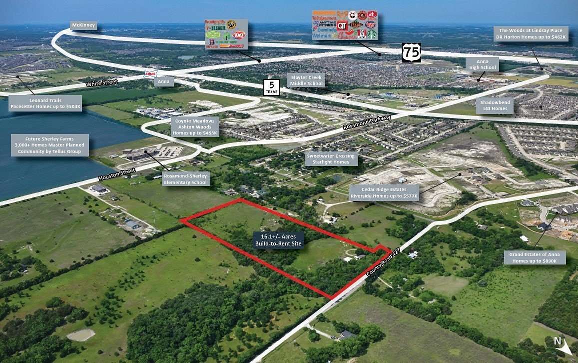 16.1 Acres of Land for Sale in Anna, Texas