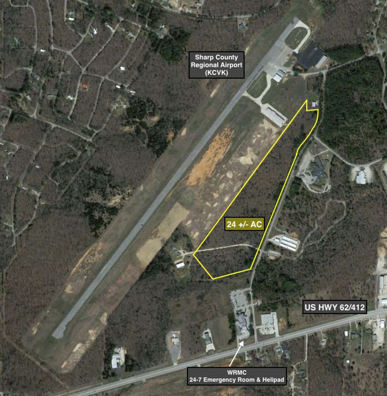 24 Acres of Commercial Land for Sale in Cherokee Village, Arkansas