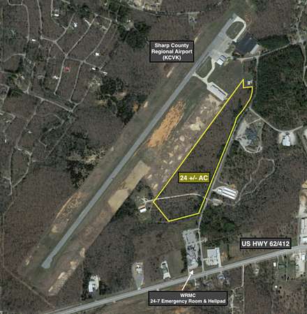 24 Acres of Commercial Land for Sale in Cherokee Village, Arkansas