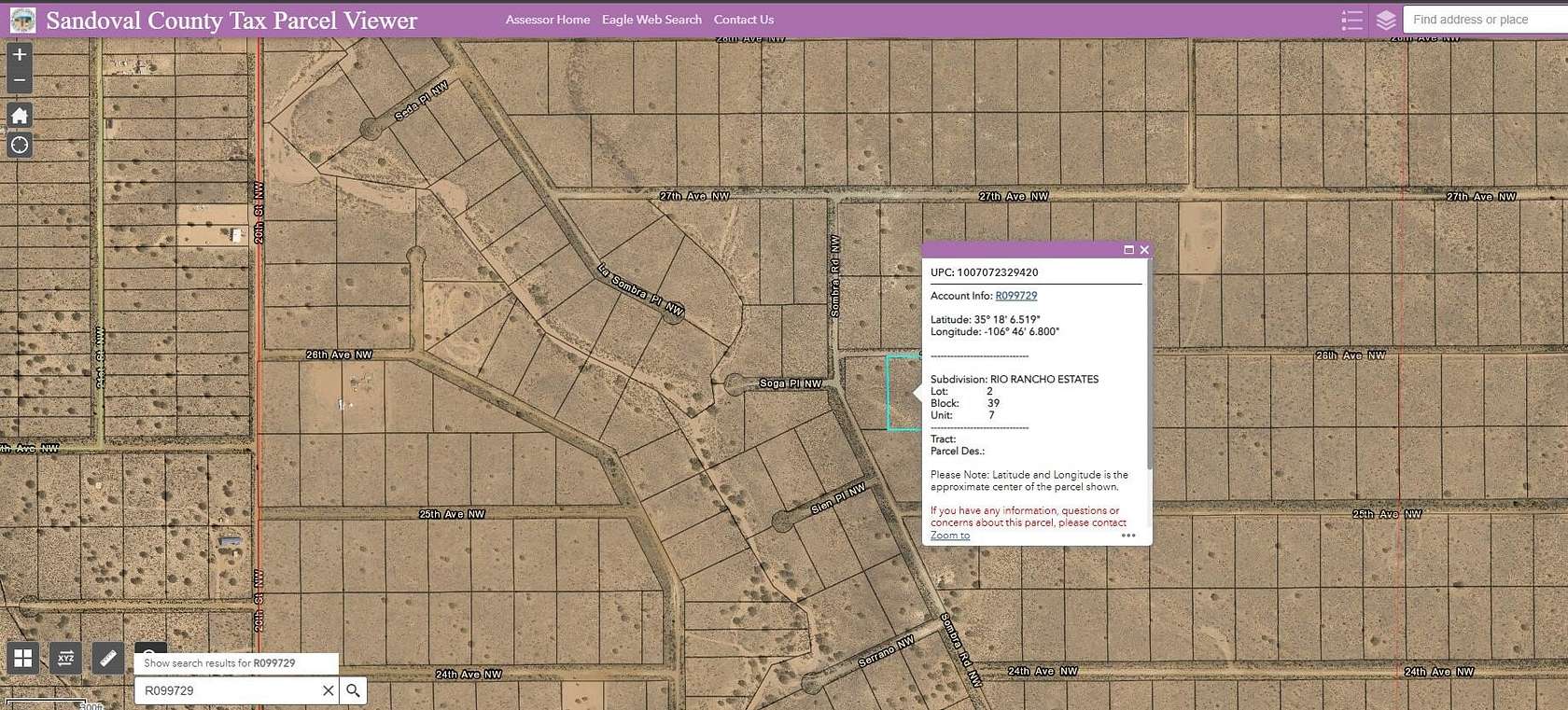 1 Acre of Land for Sale in Rio Rancho, New Mexico